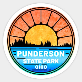 Punderson State Park Ohio OH Lake Sticker